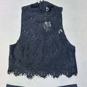 NWT Intimately Free People Sabina Lace Crop Top Whimsigoth XS Fairycore Boho